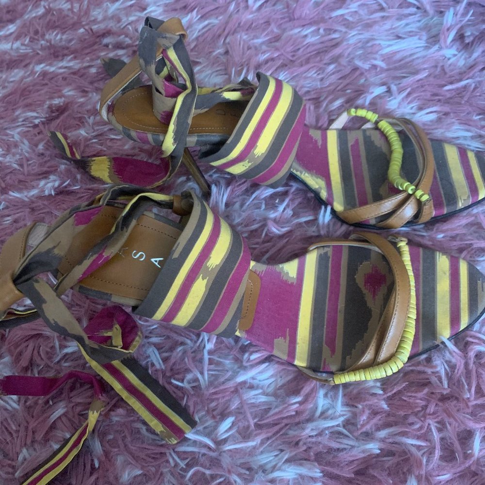 Sexy Casadei lace up strap shoes